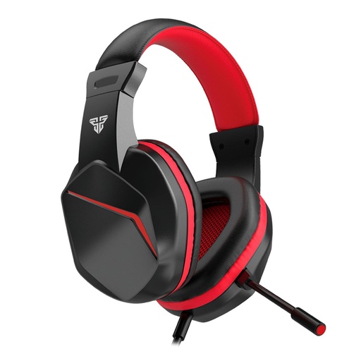 [01461] AUDIFONO CON MICROFONO GAMING FANTECH MARS II HQ54 BK 3.5MM MULTIPLATAFORMA NEGRO Y ROJO