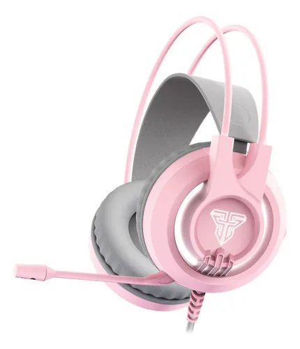 [01464] AUDIFONO CON MICROFONO GAMING FANTECH HG20 CHIEF II 3.5MM + USB MULTIPLATAFORMA RGB ROSADO 