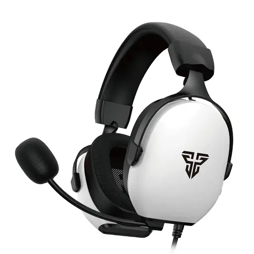 [01465] AUDIFONO CON MICROFONO GAMING FANTECH CARBON   HG30 WH USB 7.1 RGB BLANCO