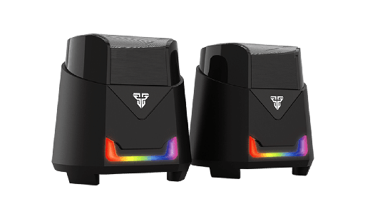 [01469] CORNETAS MULTIMEDIA FANTECH HELLSCREAM G205 BK 3.5+USB 6W RGB NEGRO