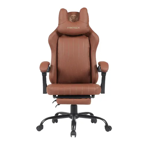[01472] SILLA GAMING FANTECH GC193 MARRON CAPACIDAD 130KG CON REPOSAPIERNAS AJUSTABLE