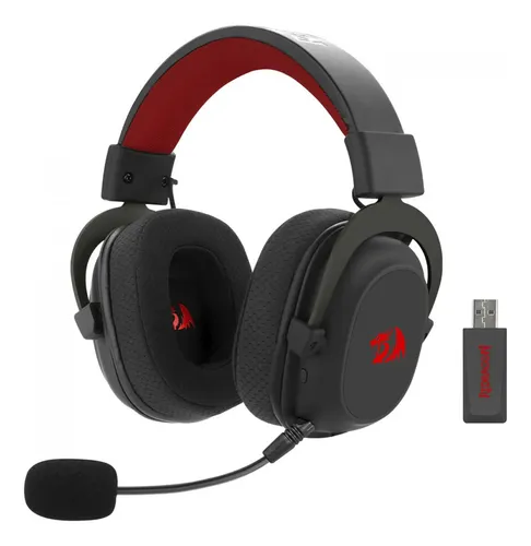 [01482] AUDIFONO CON MICROFONO GAMING REDRAGON ZEUS PRO H510-PRO INALAMBRICO NEGRO