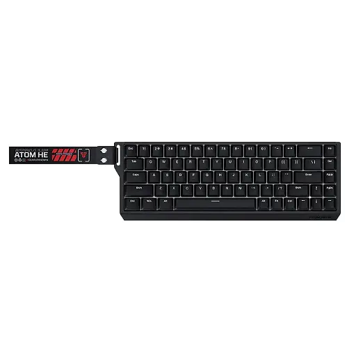 [01600] TECLADO MECANICO FANTECH ATOM HE68 MK81 INGLES 60% NEGRO SW-ROJO (copia)