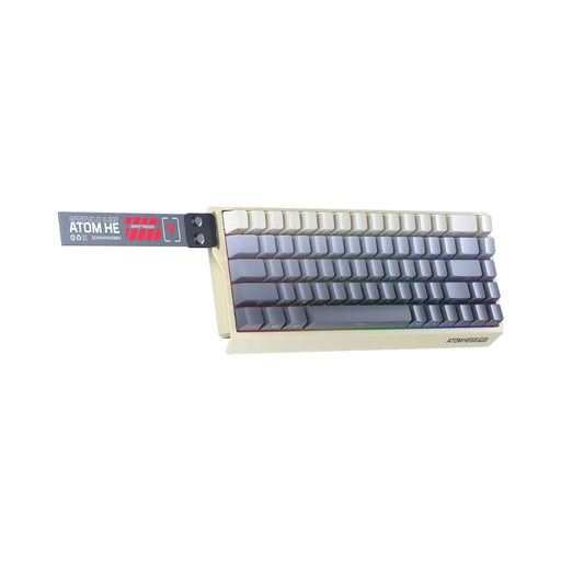 [01604] TECLADO MAGNETICO FANTECH ATOM HE68 PRO MK922 INGLES 75%  INALAMBRICO BEIGE SW-ESMERALDA 
