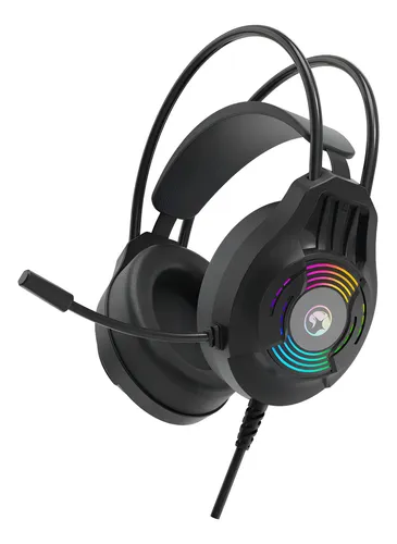 [01627] AUDIFONO CON MICROFONO GAMING MARVO AKARI 30 H8326 RGB EST. USB+3.5MM MULTIP. NEGRO