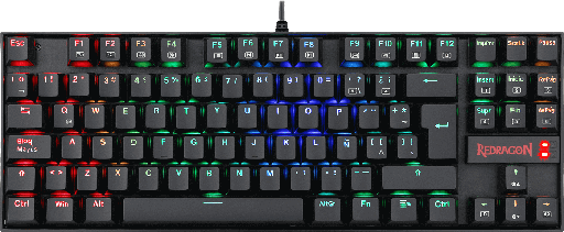 [01650] TECLADO MECANICO REDRAGON KUMARA K552RGB-1 SP 80% USB NEGRO ESPAÑOL SW-AZUL