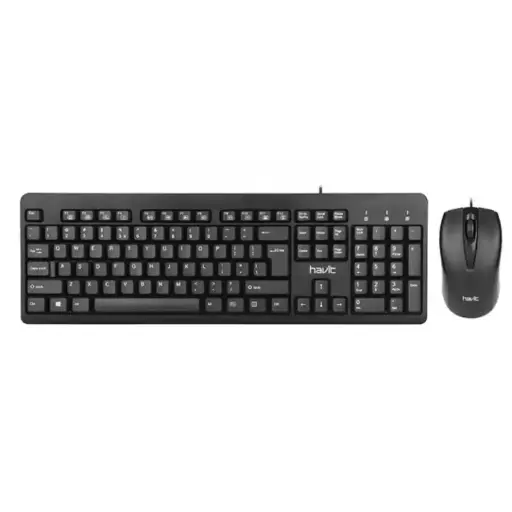 [01655] COMBO TECLADO Y MOUSE HAVIT KB206CM-SP USB NEGRO 
