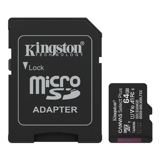 [01742] MEMORIA MICROSDXC 64GB KINGSTON SDCS3/64GB CLASE 10 CANVAS SELECT PLUS