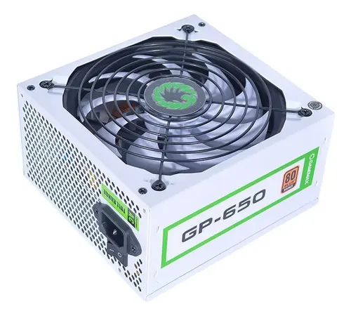 [01766] FUENTE DE PODER 650W GAMEMAX GP-650 CERTIFICADA 80+ BRONZE BLANCA