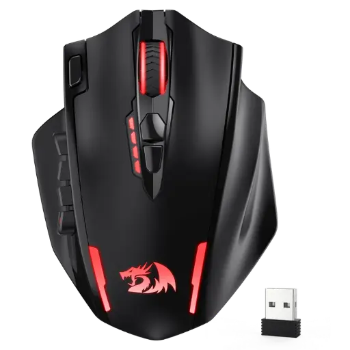 [01771] MOUSE GAMER REDRAGON IMPACT ELITE M913 16.000 DPI RGB USB / INALAMBRICO NEGRO