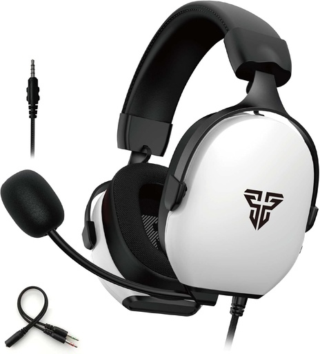 [01837] AUDIFONO CON MICROFONO GAMING FANTECH MH92 WH CARBON 3.5MM MUTIPLATAFORMA BLANCO
