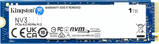 [01850] UNIDAD SSD M.2 1TB KINGSTON PCIE GEN4 SNV3S/1000G