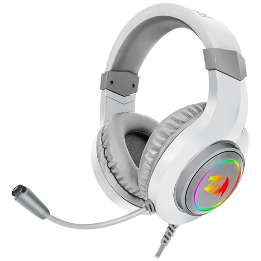 [01888] AUDIFONO CON MICROFONO GAMING REDRAGON HYLAS H260WRGB 3.5MM MULTIPLATAFORMA BLANCO