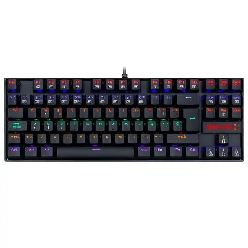 [01897] TECLADO MAGNETICO REDRAGON KUMARA K552RGB-M SP 80% USB NEGRO ESPAÑOL