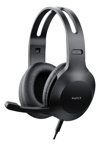 [01917] AUDIFONO CON MICROFONO GAMING HAVIT H220D 3.5MM MULTIPLATAFORMA NEGRO