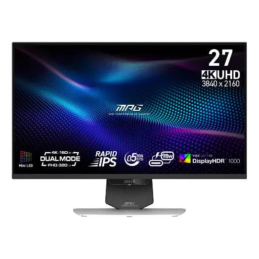 [02017] MONITOR MSI 27" PHANTOM GAMING G27QFW2A 400HZ 1MS IPS 2K 1440P RGB NEGRO (copia)