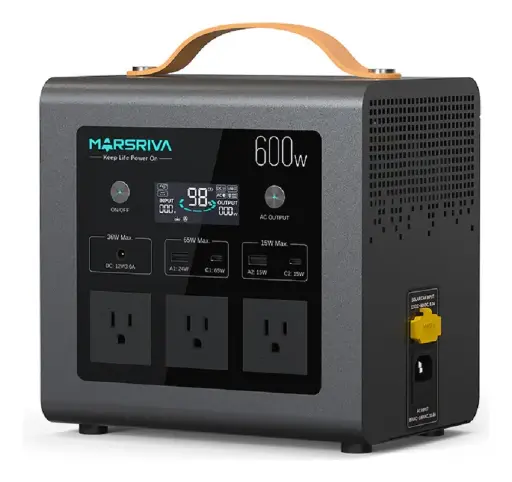 [02098] ESTACION DE PODER O CARGA MARSRIVA PORTATIL MP6 PLUS 600W / 40000MH / 512WH