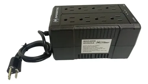[00103] REGULADOR DE VOLTAJE SPIDERTEC LDE-AVR005A 1000VA / 500W 8 TOMAS 