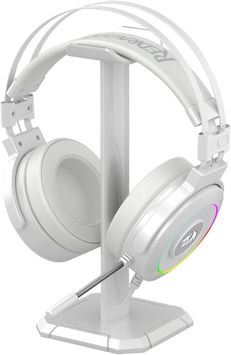 [00729] AUDIFONO CON MICROFONO GAMING REDRAGON LAMIA 2  H320W-RGB USB 7.1 CON BASE BLANCO