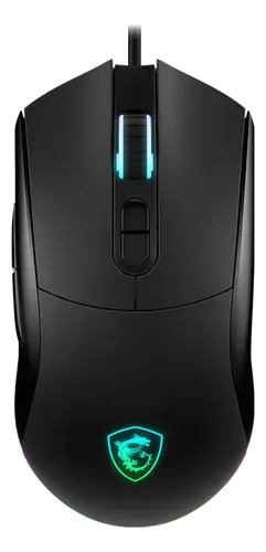 [02101] MOUSE GAMER MSI FORGE GM320 12800 DPI 7 BOTONES RGB USB NEGRO