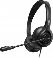[02192] AUDIFONO CON MICROFONO MARVO HP1001 3.5MM MULTIP. NEGRO