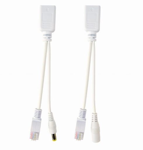[01018] ADAPTADOR INJECTOR SEPARADOR POE A RJ45 SPT-LINE BLANCO 
