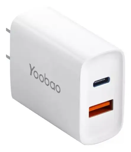 [00301] CARGADOR TIPO A Y C YAD-C006B 2PTOS 20W WHITE