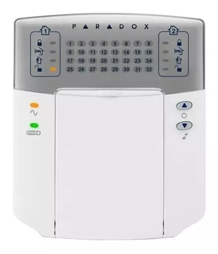[01205] TECLADO KEYPAD PARADOX K32+ LED CABLEADO PARA 32 ZONAS