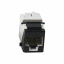 [00218] KEYSTONE JACK ULTRAMAX CAT6A U6A-H01NS SIEMON NEGRO