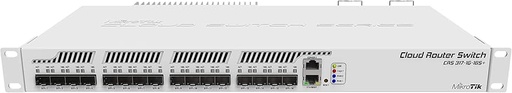 [00312] SWITCH 16 PUERTOS  MIKROTIK SFP+ CON 1 PUETO LAN GIGABIT CRS3171G16S+RM