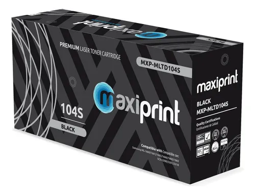 [01240] TONER MAXIPRINT 104S COMPATIBLE SAMSUNG BLACK 
